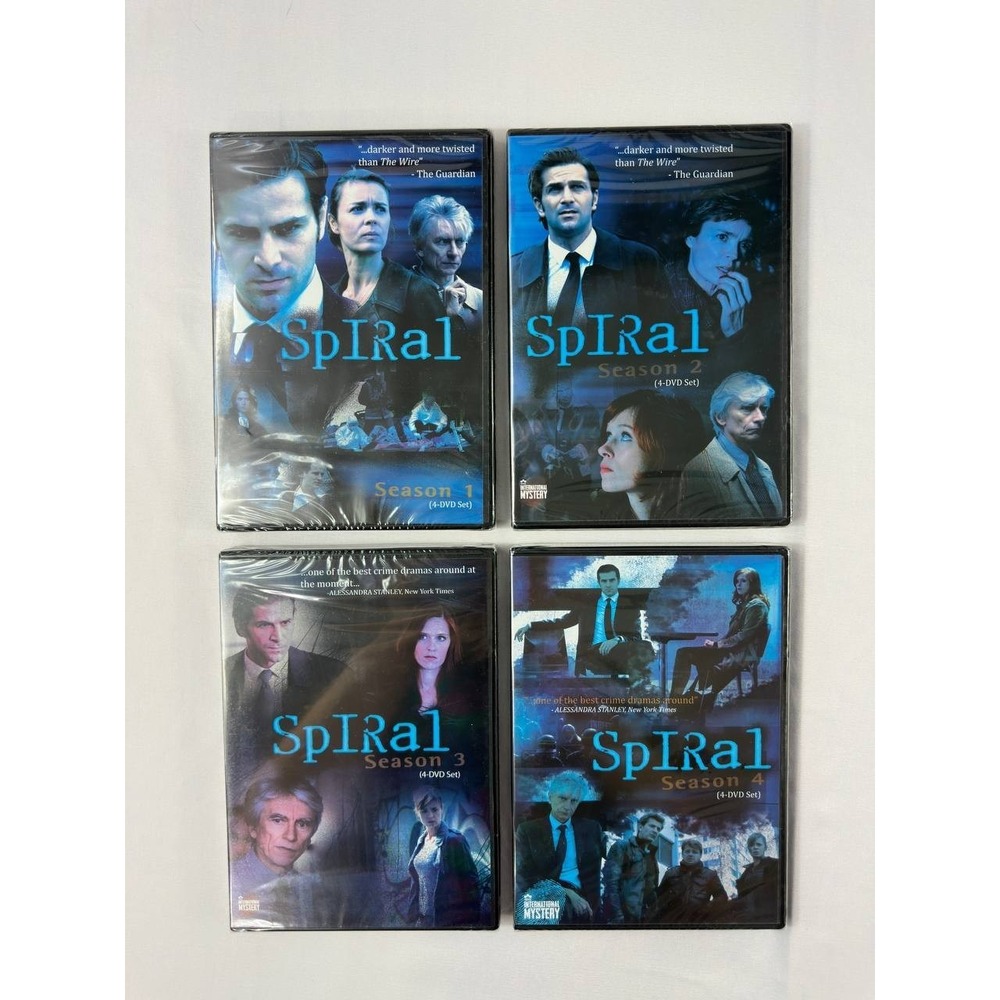 Spiral: Seasons 1 - 4 (DVD) - 16-Disc Set - French Crime Drama - Brand New!!!